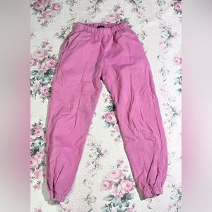 Brandy Melville Bright Pink Rosa Sweatpants